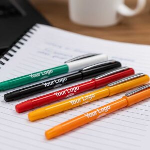 promotional pen displayed on office table