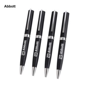Personalised Black Plastic Twist Pens | Bulk Corporate Gifts