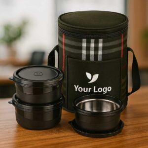 black-microwave-safe-3 containers lunchbox displayed on office table