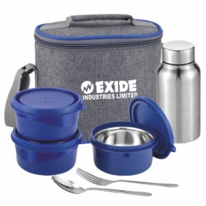 Bulk Custom Printed Lunch Box – Microwave Safe Set with Bottle, Bag & Cutlery (LB-40B Savor)