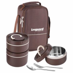 Logo Printed Lunch Box Wholesale – Inner Steel Insulated 3 Container Set (LB-47B Dazzle)