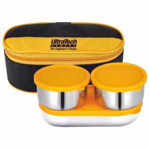 Yellow & Black Lunch Box with 3 Containers – LB-45 Galaxy Ecoline Plus