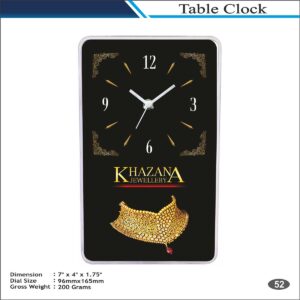 Custom Printed Table Clock for Corporate Gifting & Branding