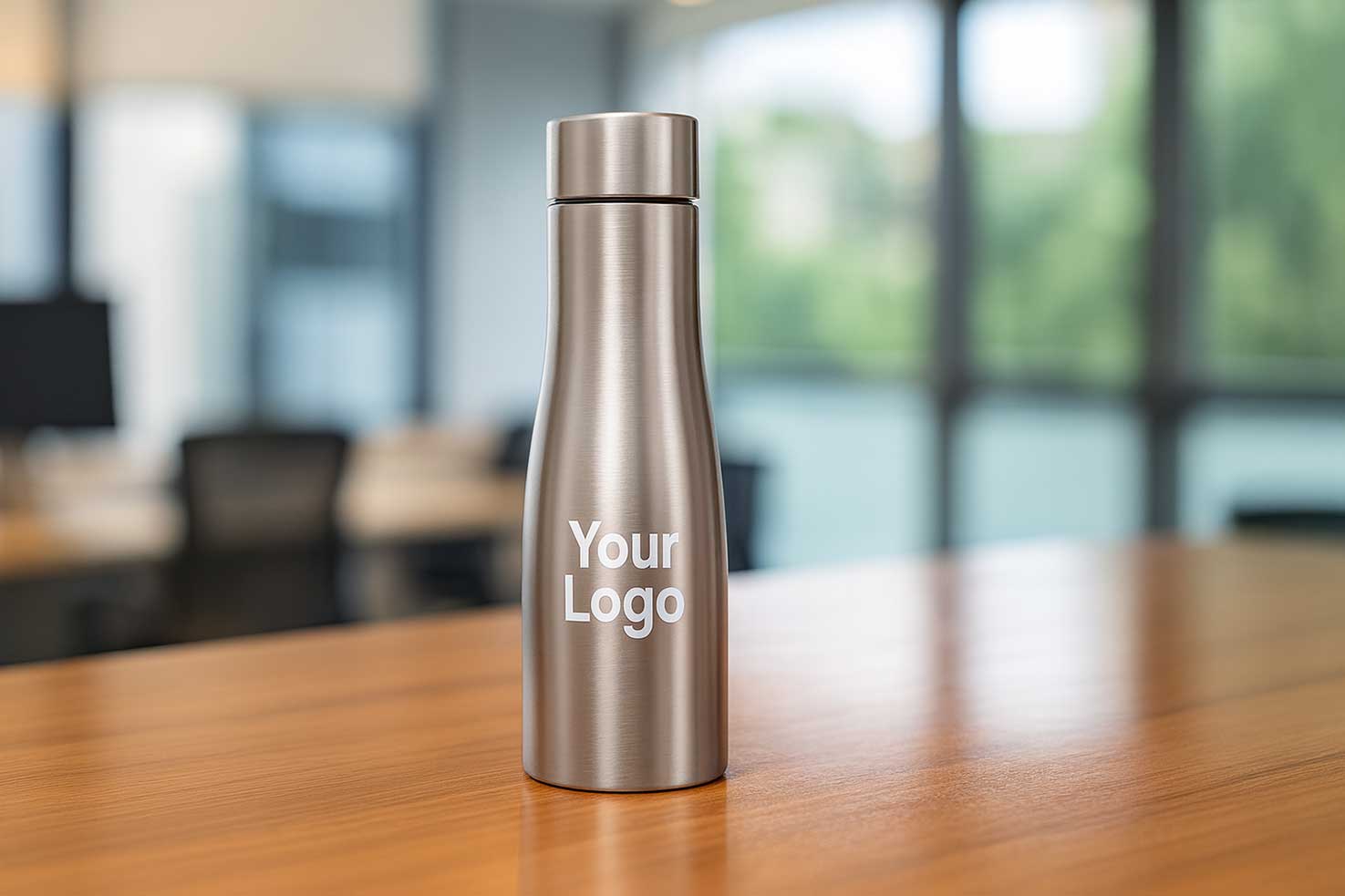 Branded Stainless Steel Water Bottle 1000ML with Logo