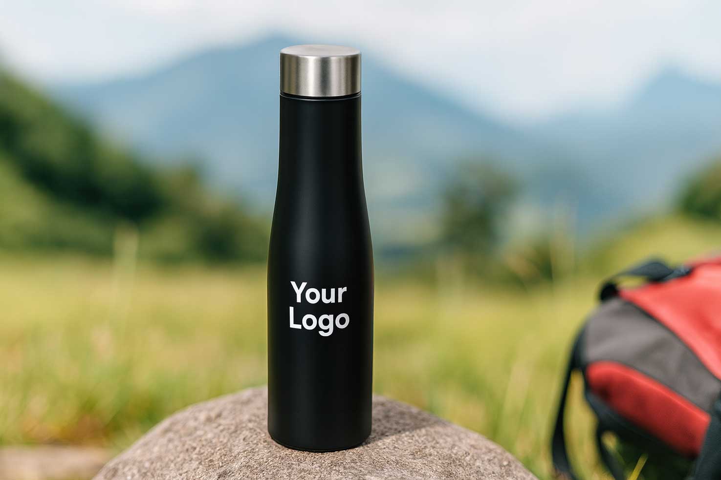 Executive Stainless Steel Water Bottle 1000ML with Logo