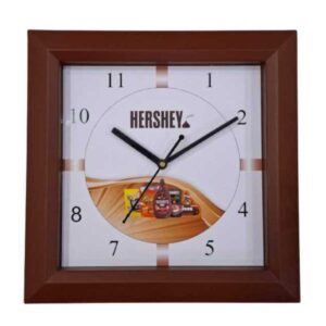 Square Plastic Wall Clock for Custom Branding, Promotional Gifting, and Office Use (9x9 Inch Dial)