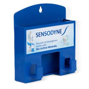 Plastic Wall Mount Caddy: Blue 4.75"x4.5" Promotional Utility Organizer