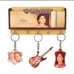 Customized MDF Key Holder with Mail Slot and Promotional Panel