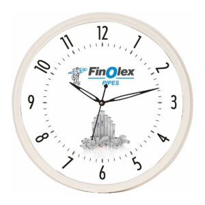 Custom Branding Wall Clock - Round Plastic Office Timepiece for Corporate Gifting