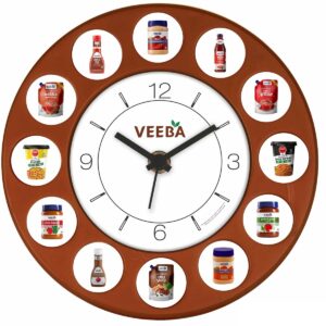 Multi-Functional Brown Matt Table Cum Wall Clock | Personalized Branding & Corporate Gifts