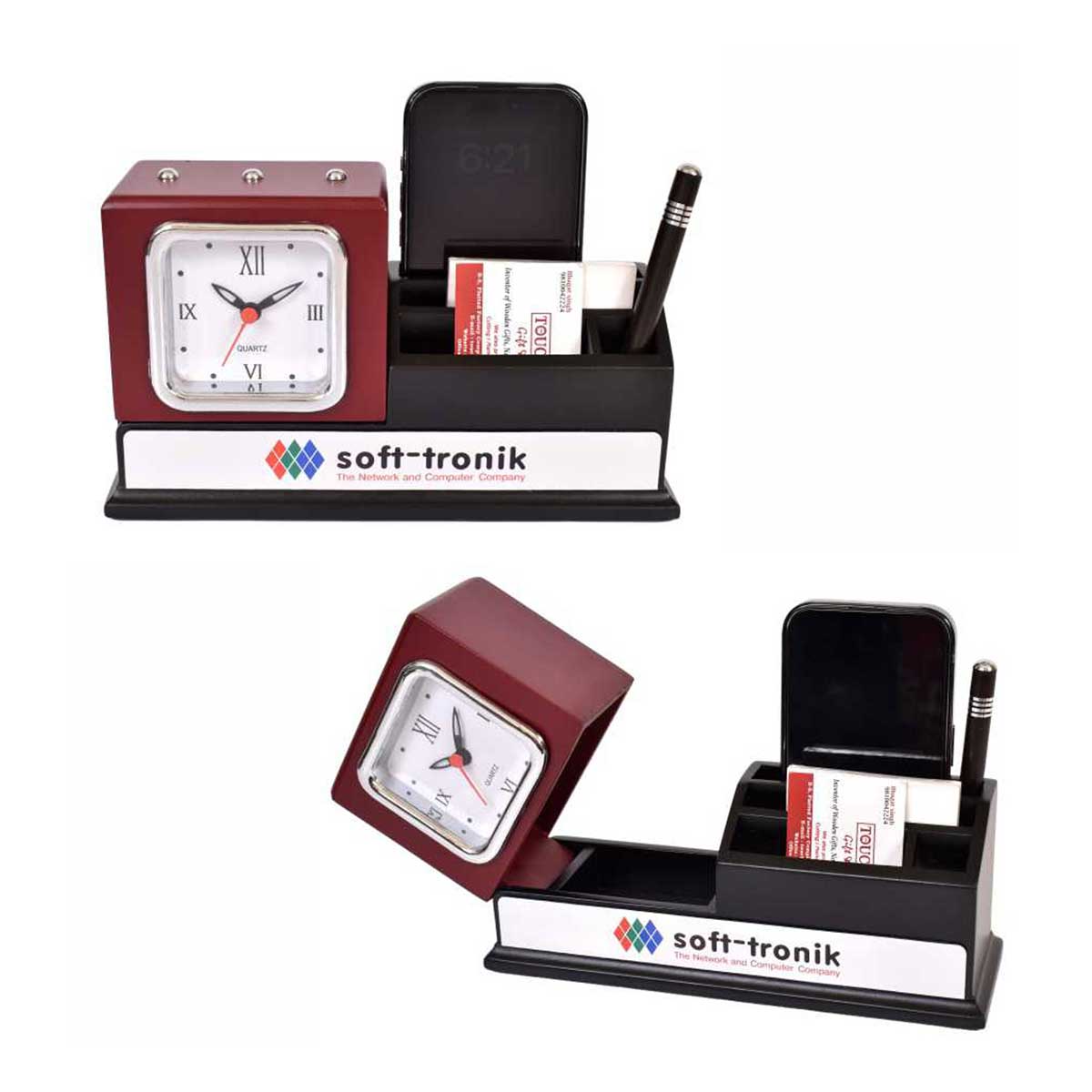 Executive Foldable Desktop Organizer - Tilting Watch
