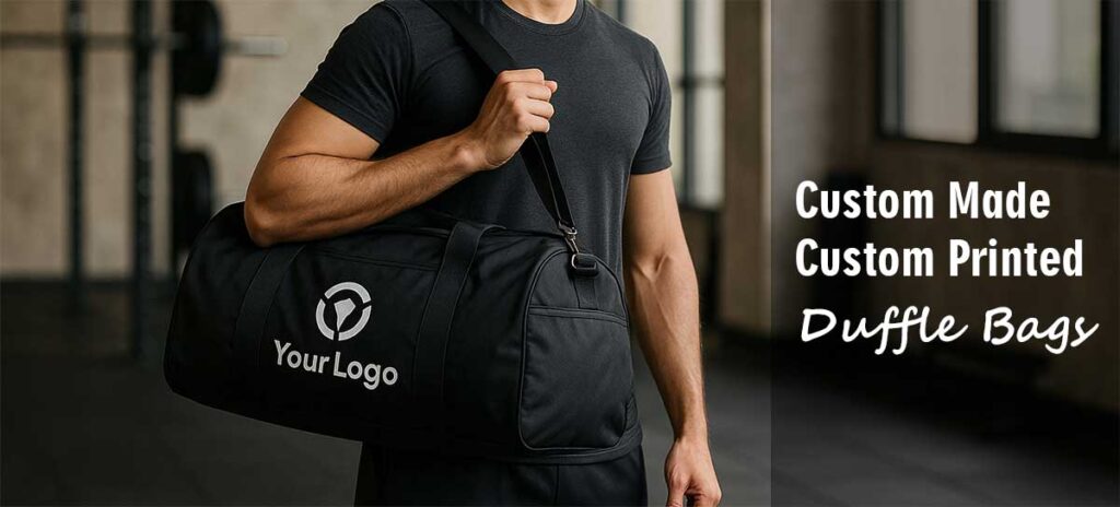 Custom Made Custom Printed Duffle Bags in Bulk