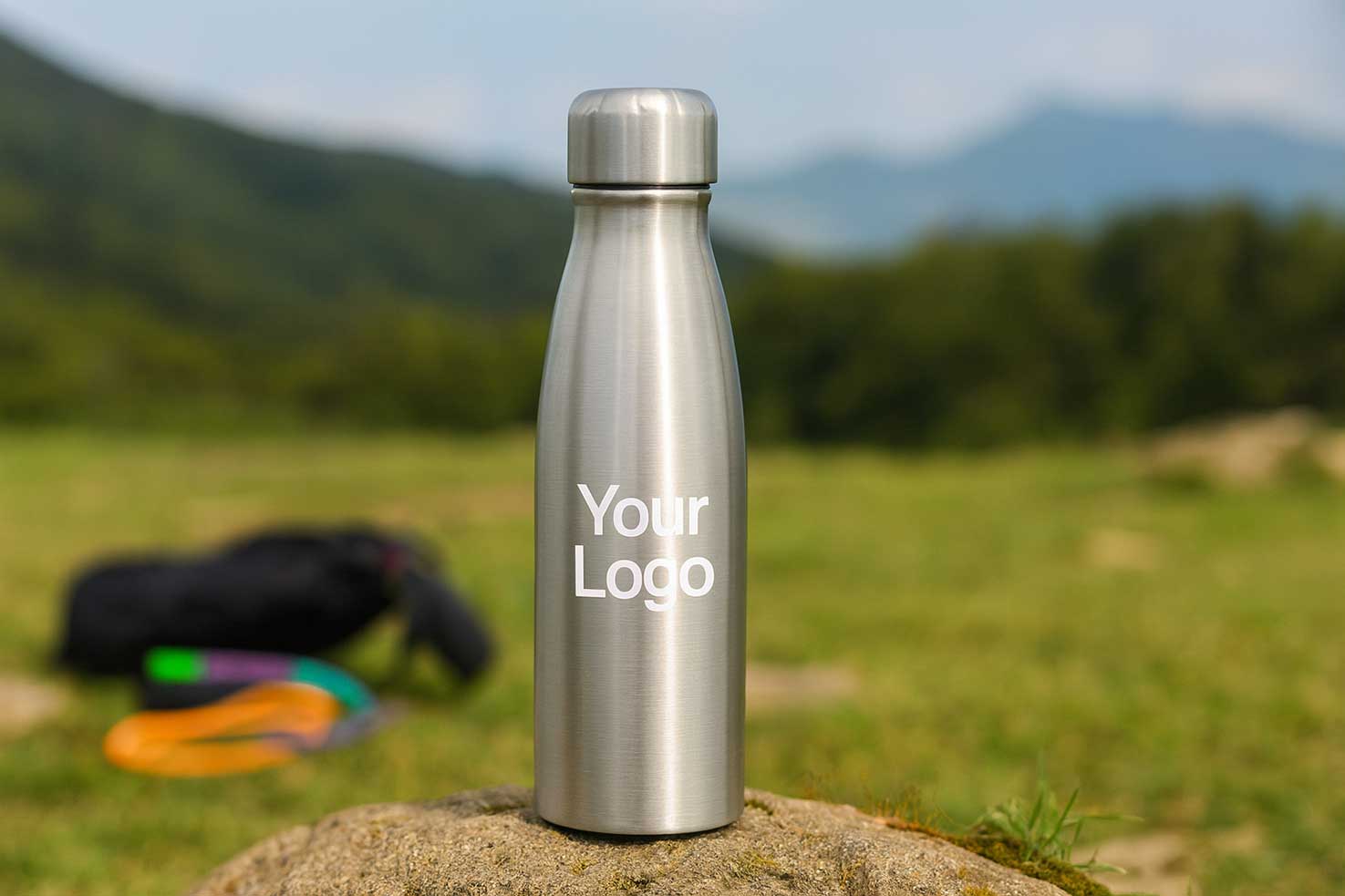 Classic Stainless Steel Water Bottle 1000ML with Logo