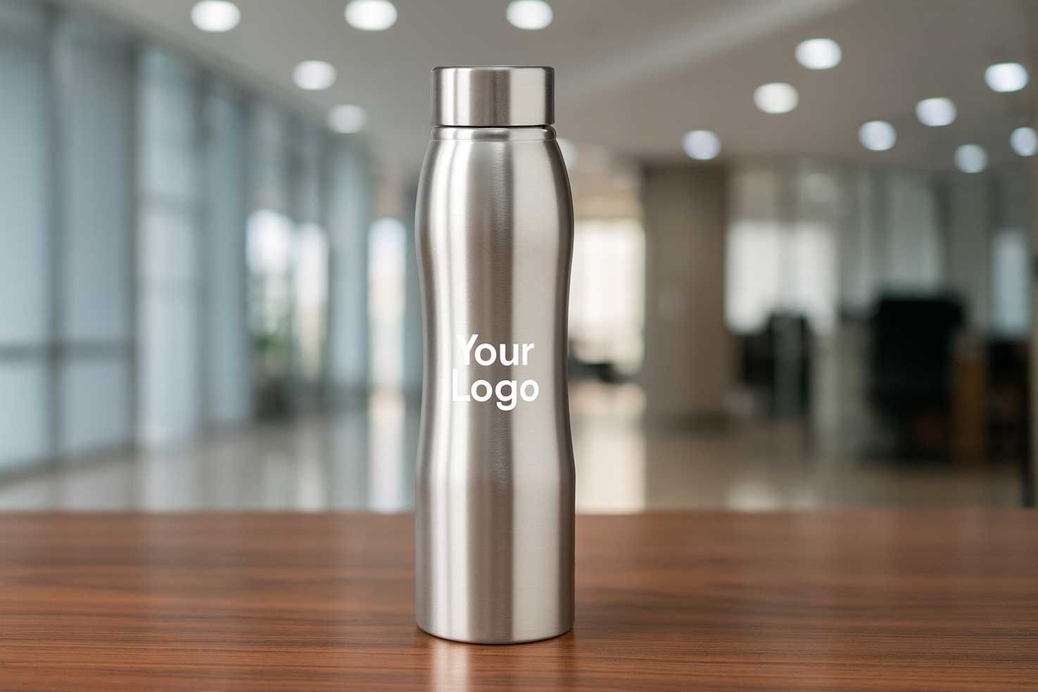 Modern Stainless Steel Water Bottle 1000ML with Logo