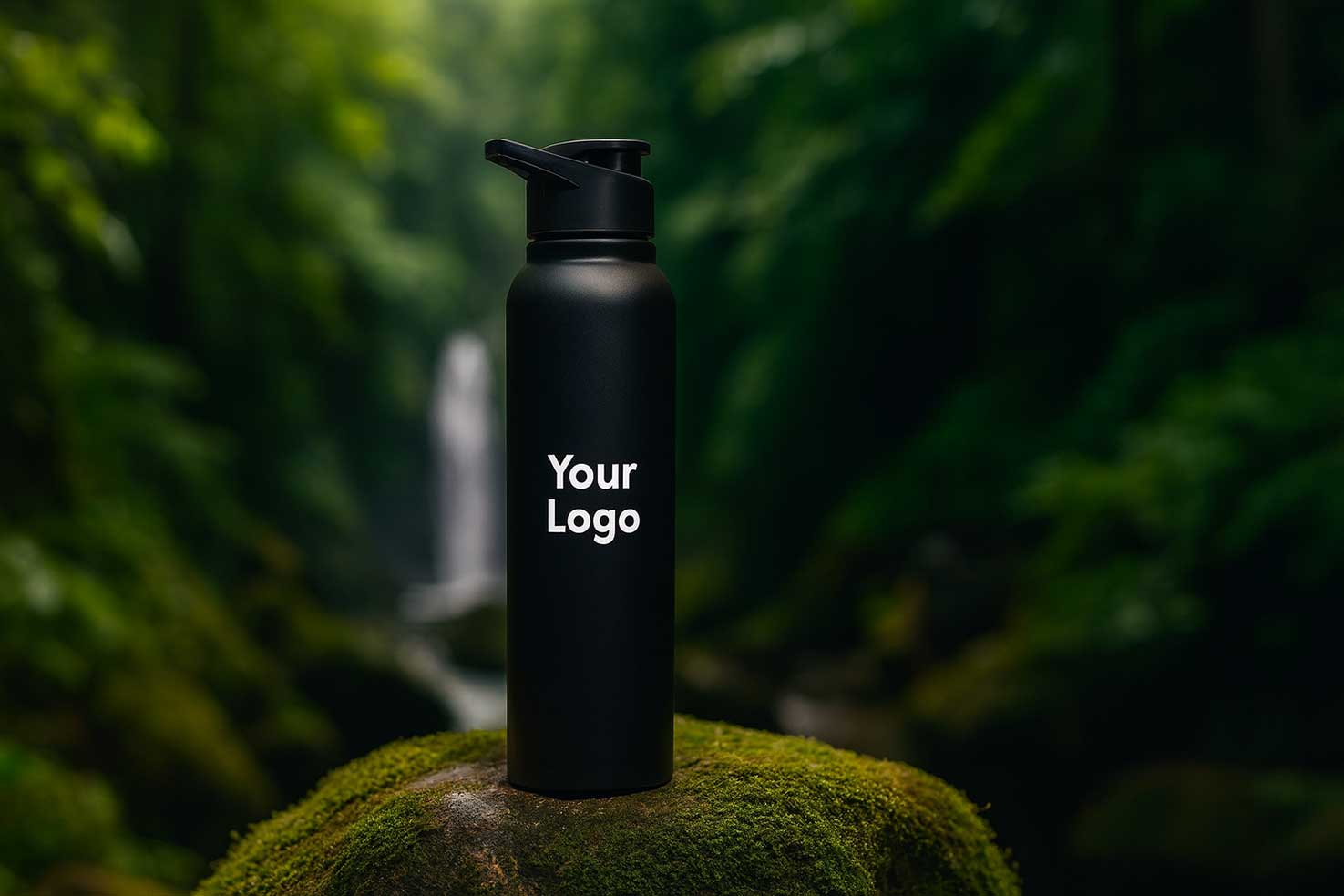 Sports Stainless Steel Water Bottle 1000ML with Logo