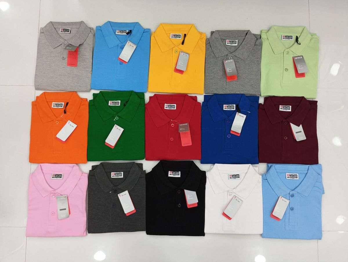 Premium Cotton Polo Collar T-Shirt – 230–240 GSM – Custom Logo Branding