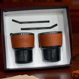 Premium 2-in-1 Corporate Gift Set | Dual Glass Tumbler Combo with Custom Branding