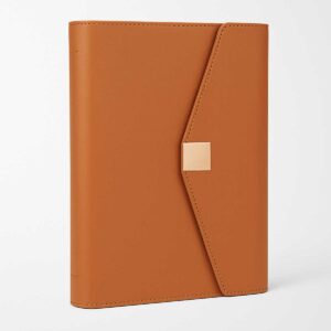 A5 Undated Planner with Magnetic Flap & Multi-Ring Binder – PU Leather Organizer