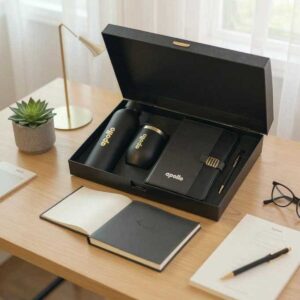 Premium 4-in-1 Corporate Gift Set | Notebook, Bottle, Mug & Pen Combo with Custom Branding