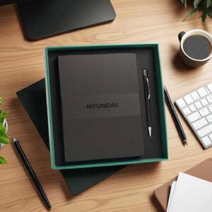 Premium 2-in-1 Corporate Gift Set | Custom Logo Notebook & Pen Combo for Business Gifting