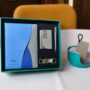Premium Dual-Tone 4-in-1 Corporate Gift Set | Custom Logo Executive Gift Combo
