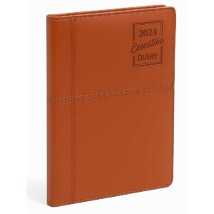 2026 Year B5 Diary with Stitching Design – Premium PU Leather Executive Planner