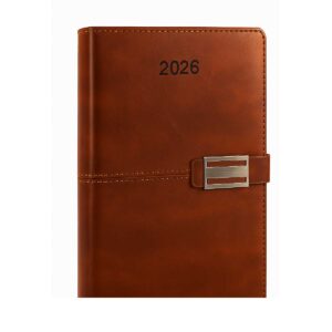 2026 B5 Executive Diary with Metal Flap – Premium Corporate Gift Diary