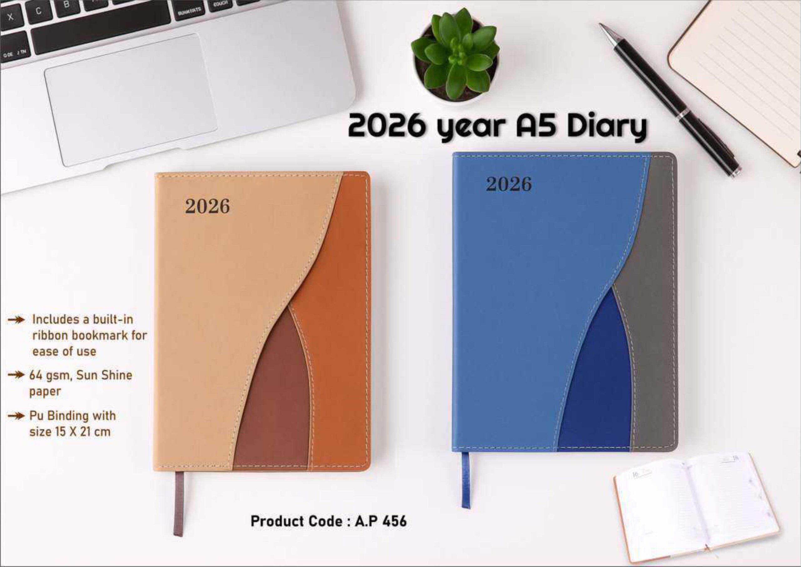2026 A5 Diary – PU Leather Corporate Office Diary | Customized A5 Planner Diary Wholesale