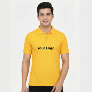 Premium Cotton Polo Collar T-Shirt – 230–240 GSM – Custom Logo Branding