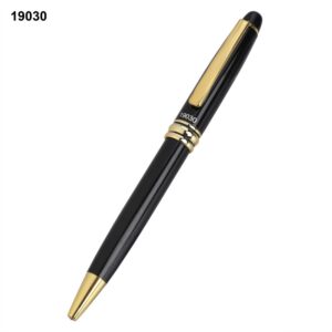 Premium Personalized Metal Pen – Model 19030 Executive Glossy Black & Gold Edition