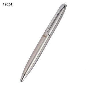 Custom Premium Metal Pen: Brushed Silver Executive Edition – Model 19054