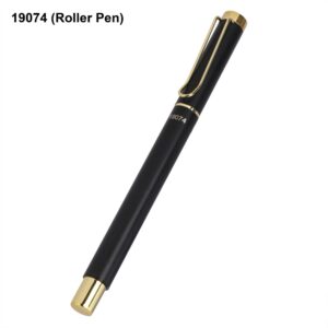 Premium Matte Black & Gold Executive Roller Pen for Corporate Gifting - Bulk Orders