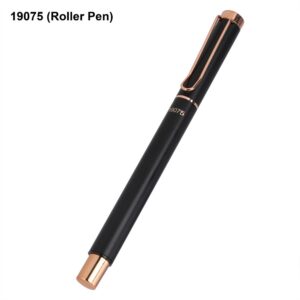 Premium Matte Black and Rose Gold Metal Executive Roller Pen – Bulk Personalized Orders