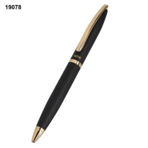 Custom Metal Pen – Premium Matte Black & Gold Executive Design for Bulk Gifting
