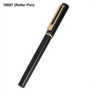 Custom Metal Pen – Premium Glossy Black Executive Roller Pen for Bulk Corporate Gifting