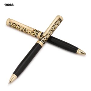 Custom Premium Pen – Ornate Gold & Black Executive Ballpoint for Bulk Corporate Gifting