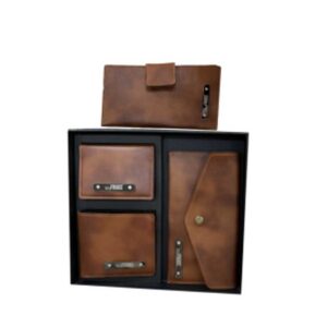 Accessories Gift Set – Personalized Vegan Leather Ladies Travel & Wallet Gift Set for Bulk Orders