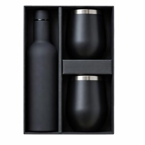 Affordable Hot & Cold Bottle Set with 2 Mugs – Stainless Steel Corporate Gift Set for Bulk Orders