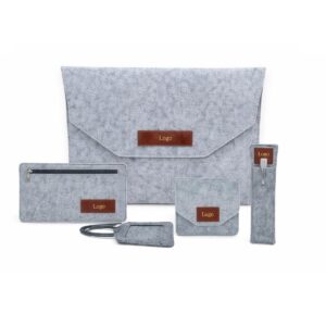 Premium Personalized Felt Laptop Sleeve Set – Custom Logo Bulk Corporate Laptop Sleeve Manufacturer