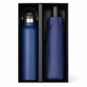 Premium Umbrella & Stainless Steel Flask Set – Corporate Gift Set for Bulk Orders 