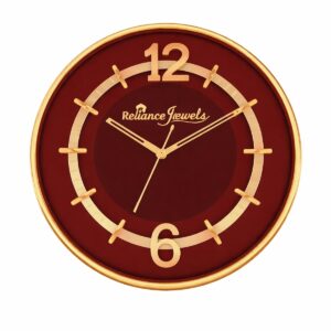 Branded Wall Clock – Premium Curved Custom Glass 3D Number Designer Wall Clock (4 Color Variants) for Corporate Gifting & Bulk Orders