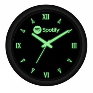 Bulk Personalized Wall Clock with Night Glow Dial for Corporate Branding