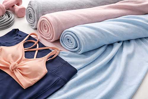 Lycra / Spandex / Elastane (often blended)