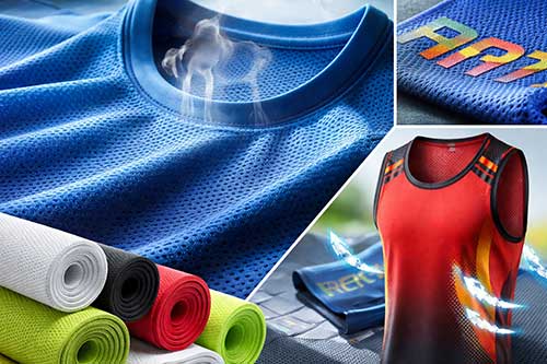 Mesh & Performance Knits (polyester meshes)