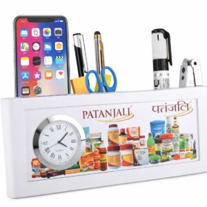 Corporate Branding Table Clock Organizer With Tumbler Bulk Supplier India