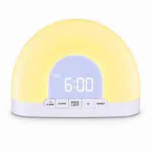 Custom Printed Sunrise Clock with 30 Step Lamp | Wholesale Corporate Gift Clock | Bulk Orders