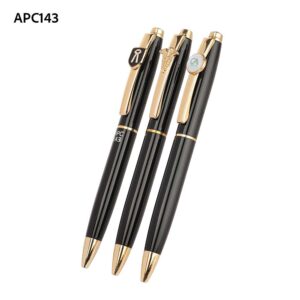 Premium Metal Executive Ball Pen with Decorative Clip