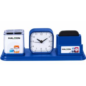Corporate Gift Table Clock with Pen Stand