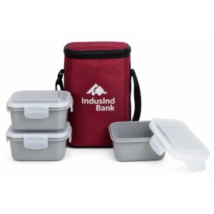 3 Pcs 500 ML Square Bowl Lunch Box