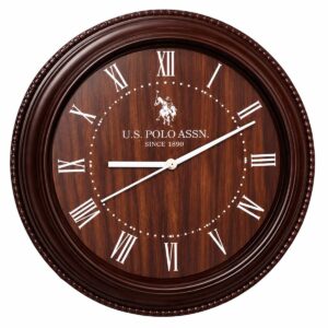 Brown Wooden Look Promotional Wall Clock